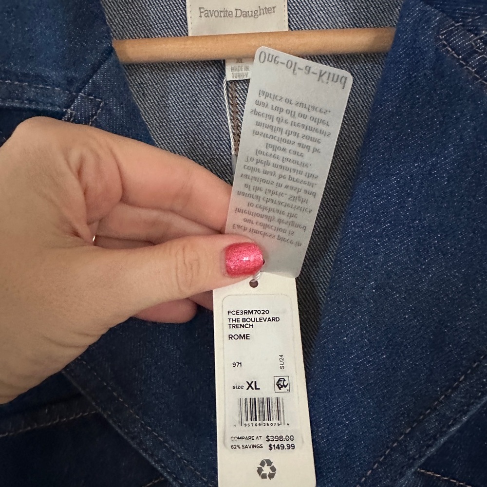 FAVORITE DAUGHTER Denim Trench - Picture 7 of 7